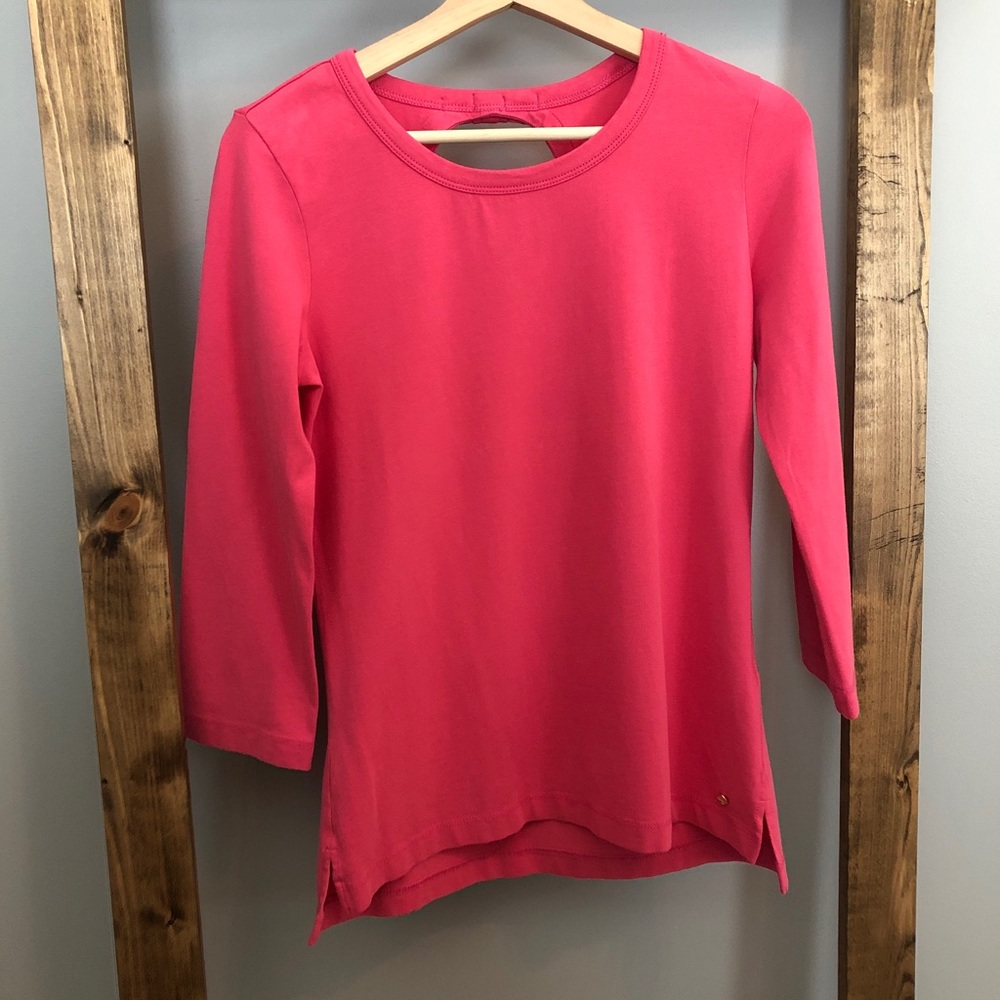 Kate Spade Pink Cameo Top With Bow